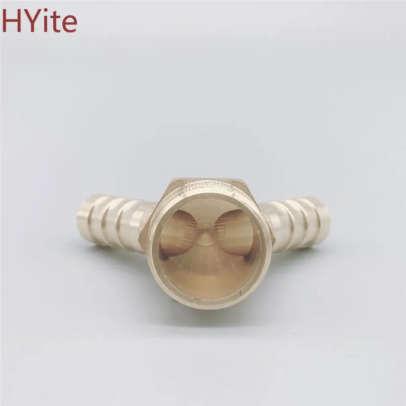 Латунный фитинг с двумя шлангами 1/2 &quotBSP наружная резьба 8 мм/10 мм шланговая