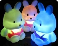 energy saving creativity of radish rabbit colorful night lamp