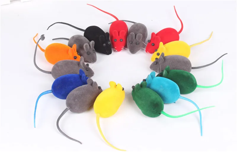 1 шт. милый игрушечный Кот мышь из флока Забавные игрушки Китти звук плюшевая
