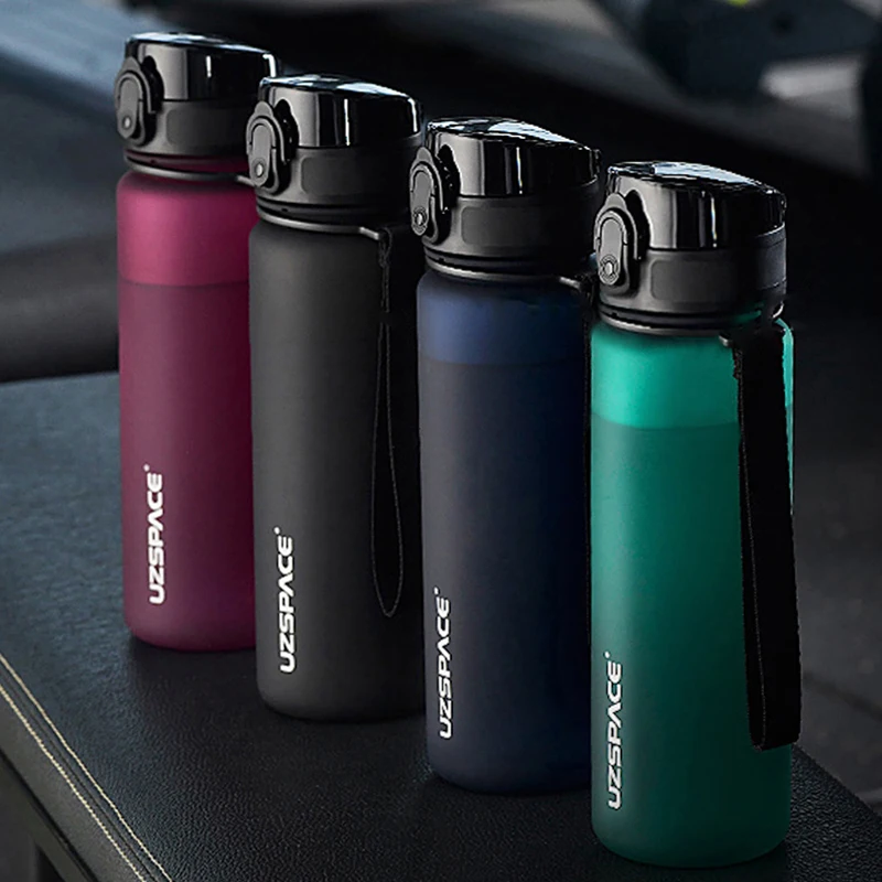 Спортивная бутылка для воды UZSPACE 500/1000 мл портативный герметичный шейкер улицы