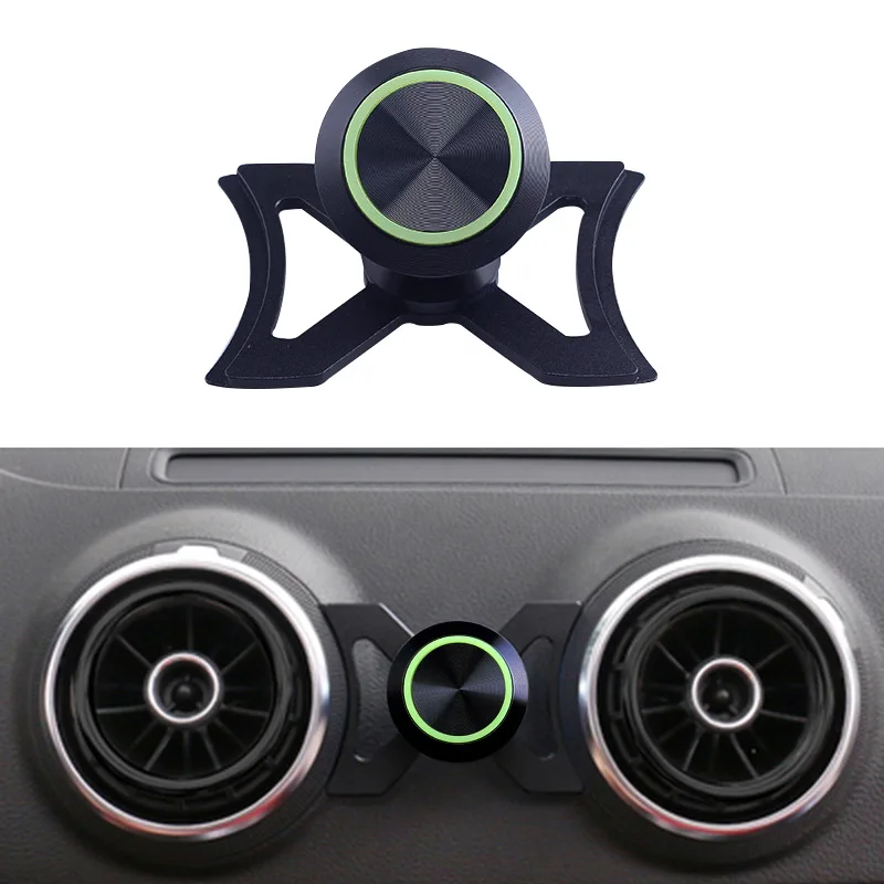 360° degree rotatable support mobile phone gps accessories suitable for audi a3 s3 8v car phone holder exhaust hole car holder free global shippi