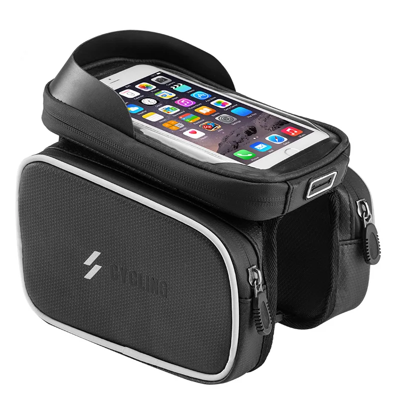 

1 pcs Touch screen waterproof bicycle mobile phone bag cycling equipment bike bag front beam bag