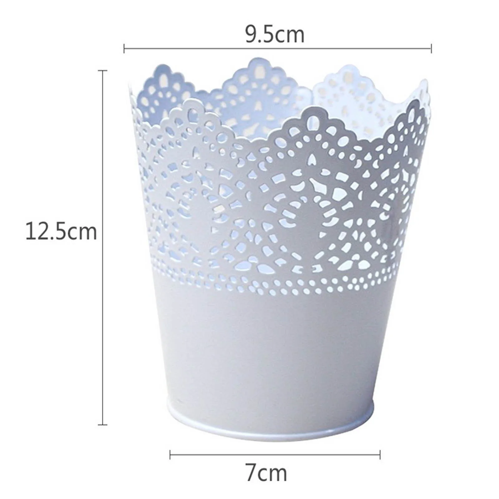 

Decorative Iron Bucket Vase Flowerpot Hollow Fake Bonsai Vase Flower Pot Holder