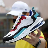 2021 new thick soled sports shoes air cushion trend mens shoes student shoes breathable multi color sneakers running shoes