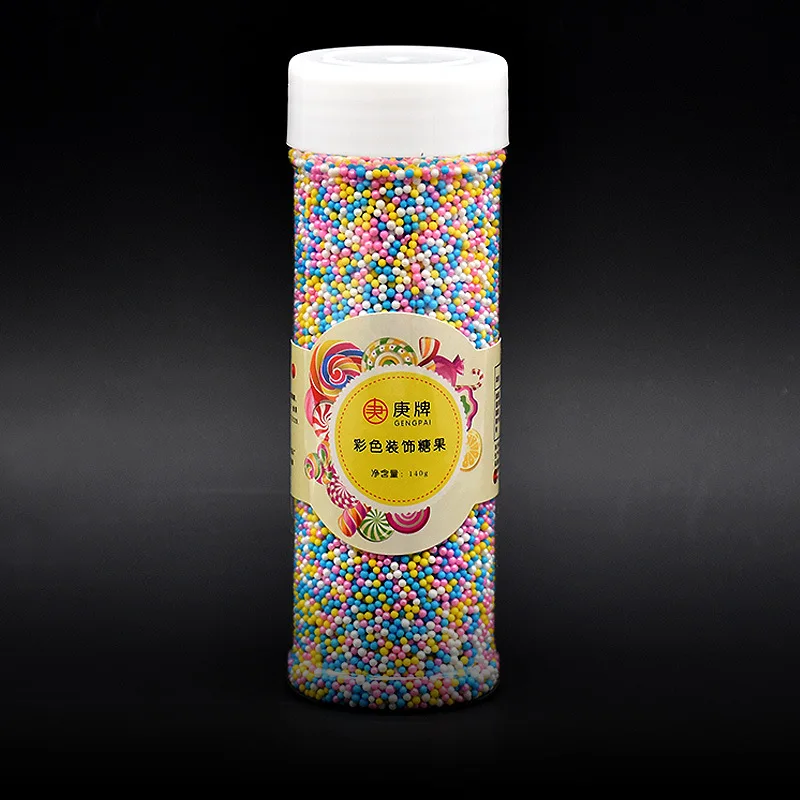 140 г 1 мм Цветные Съедобные золотые бусины жемчужный сахарный шар помадка выпечка