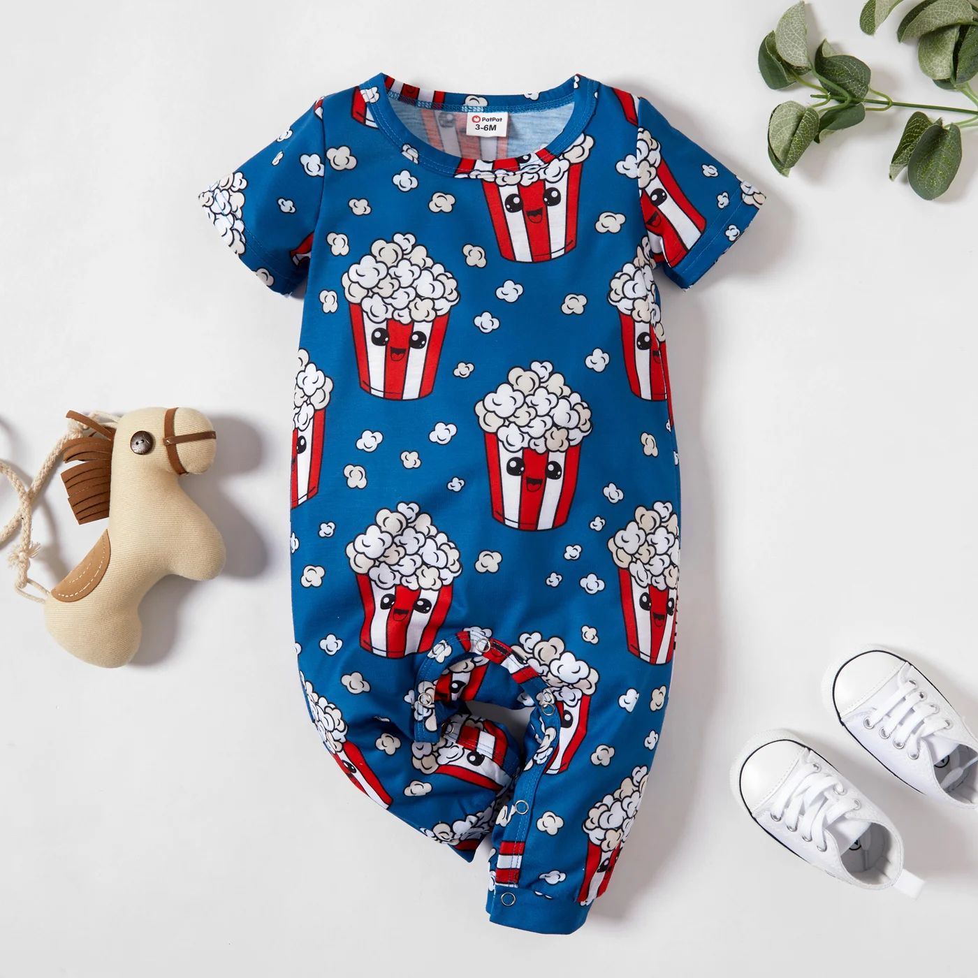 

PatPat Baby Boy Cute Food Pattern Jumpsuits