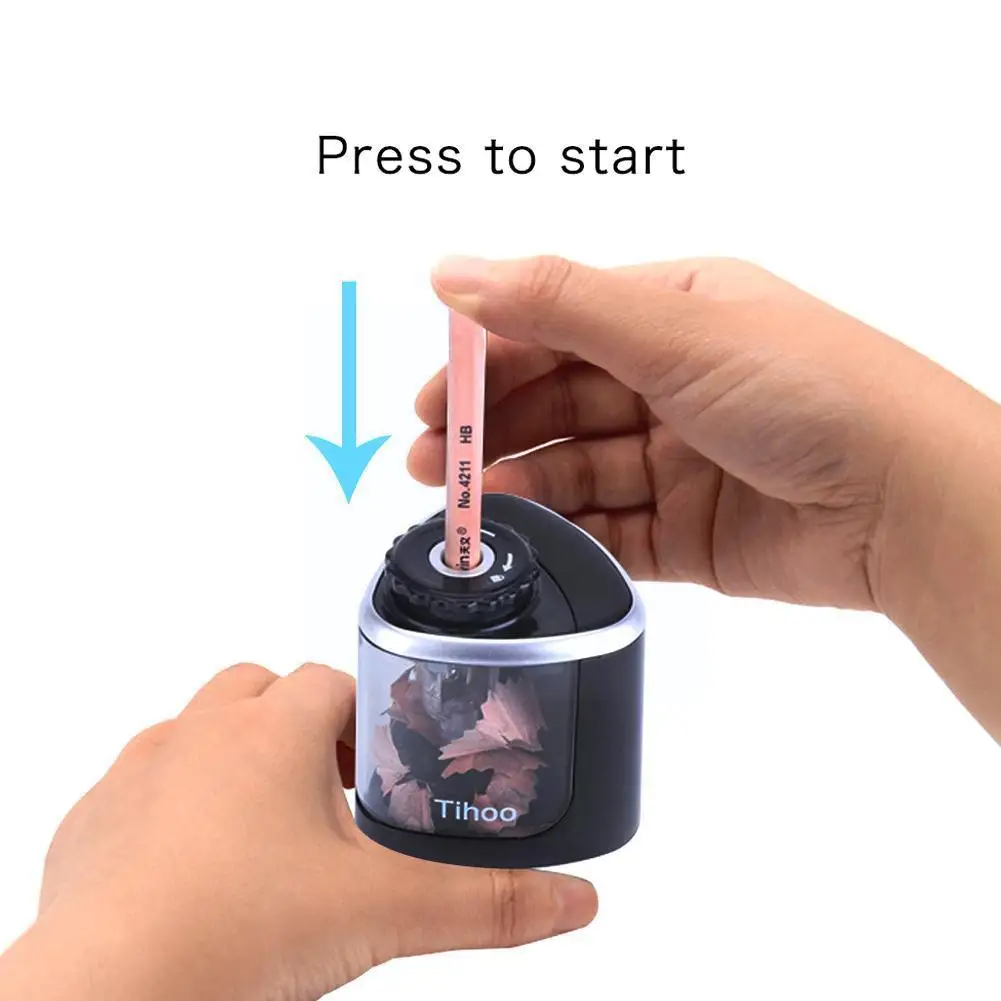 

1Pc Electric Pencil Sharpeners Creative Safe Student For 6-8mm Time Office Saving Designer Portable Suitable Lock Switch Pe D6I8