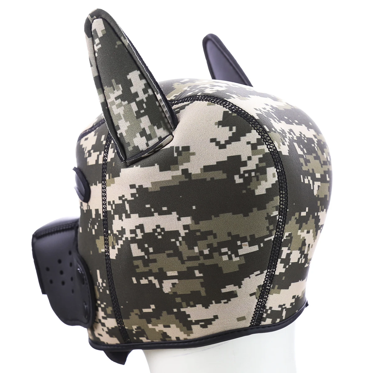 Women Sexy Soft Latex Rubber Interest Dog Helmet Role Play Hood Mask for Lady Girls Puppy Cosplay Accessories |