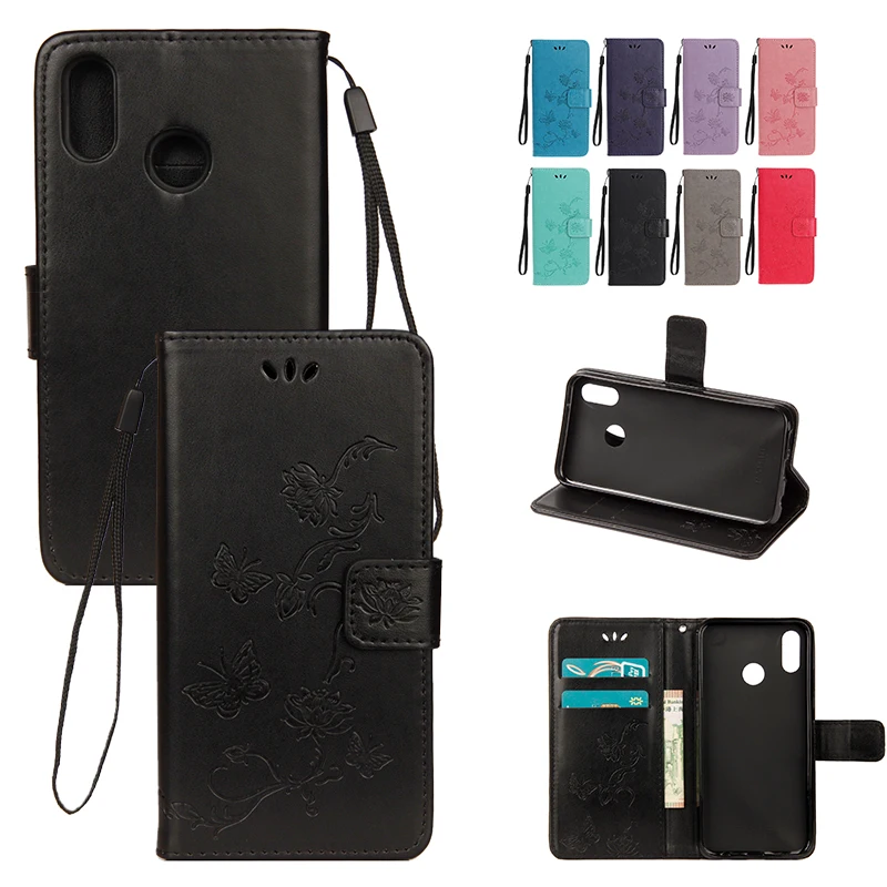 

Solid Color Wallet Card Slot Flip Phone Case For Huawei Honor Play 20 10 10X 9 9X 8A 8X 7A 7C 6A Pro Lite With Stand Cases Cover