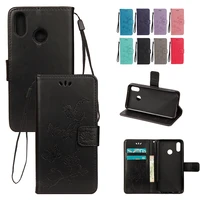 solid color wallet card slot flip phone case for huawei honor play 20 10 10x 9 9x 8a 8x 7a 7c 6a pro lite with stand cases cover