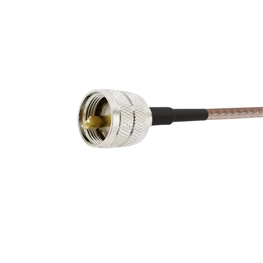 UHF PL259 штекер-гнездо SO239 низкие потери RG316D двойной щит серебряный кабель для