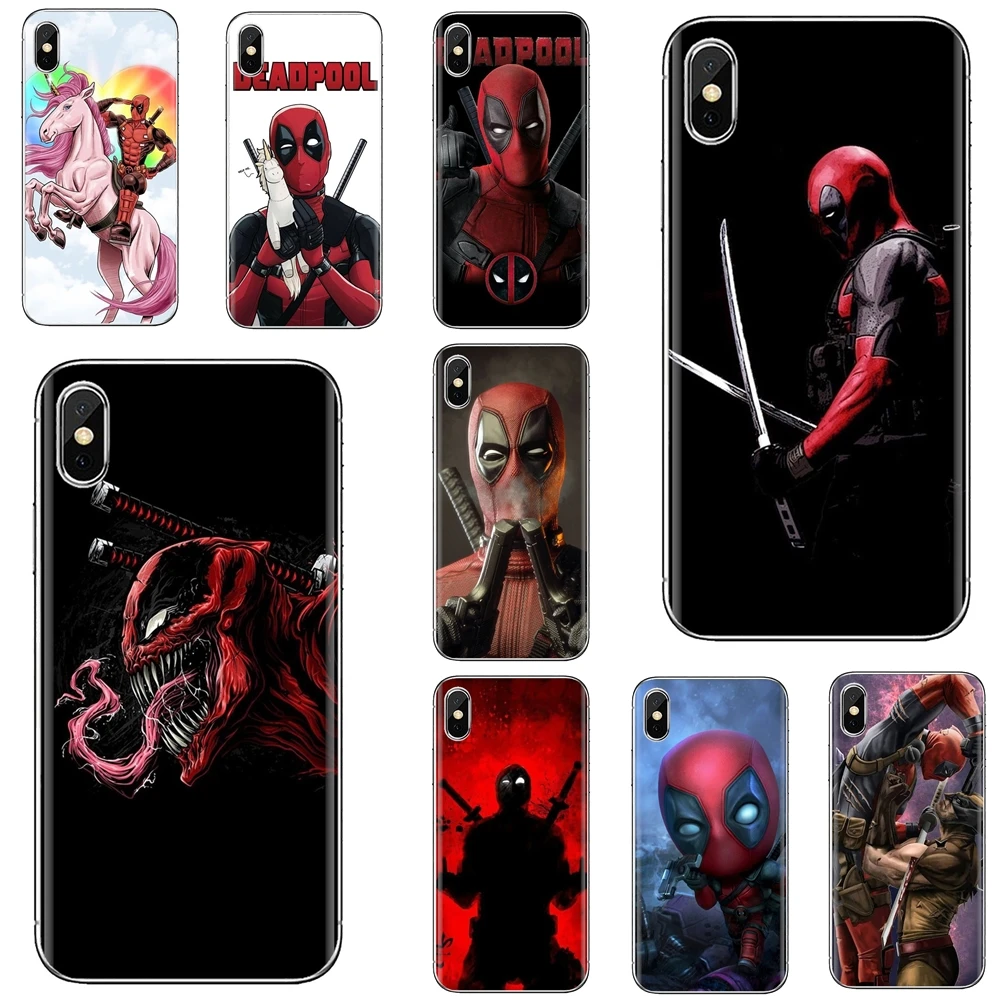 Цветной силиконовый чехол для телефона Дэдпул мертвый бассейн Забавный Samsung Galaxy