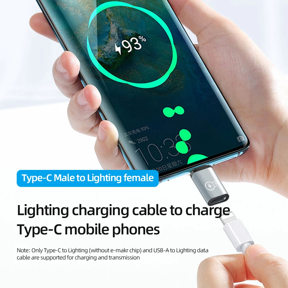 ! Переходник USB Type-C ACCEZZ переходник OTG для Huawei P40 iPhone C на Lightning 12 11 | Мобильные