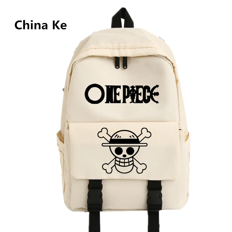 Рюкзак с принтом черепа Луффи и изображением аниме сумка мессенджер на молнии