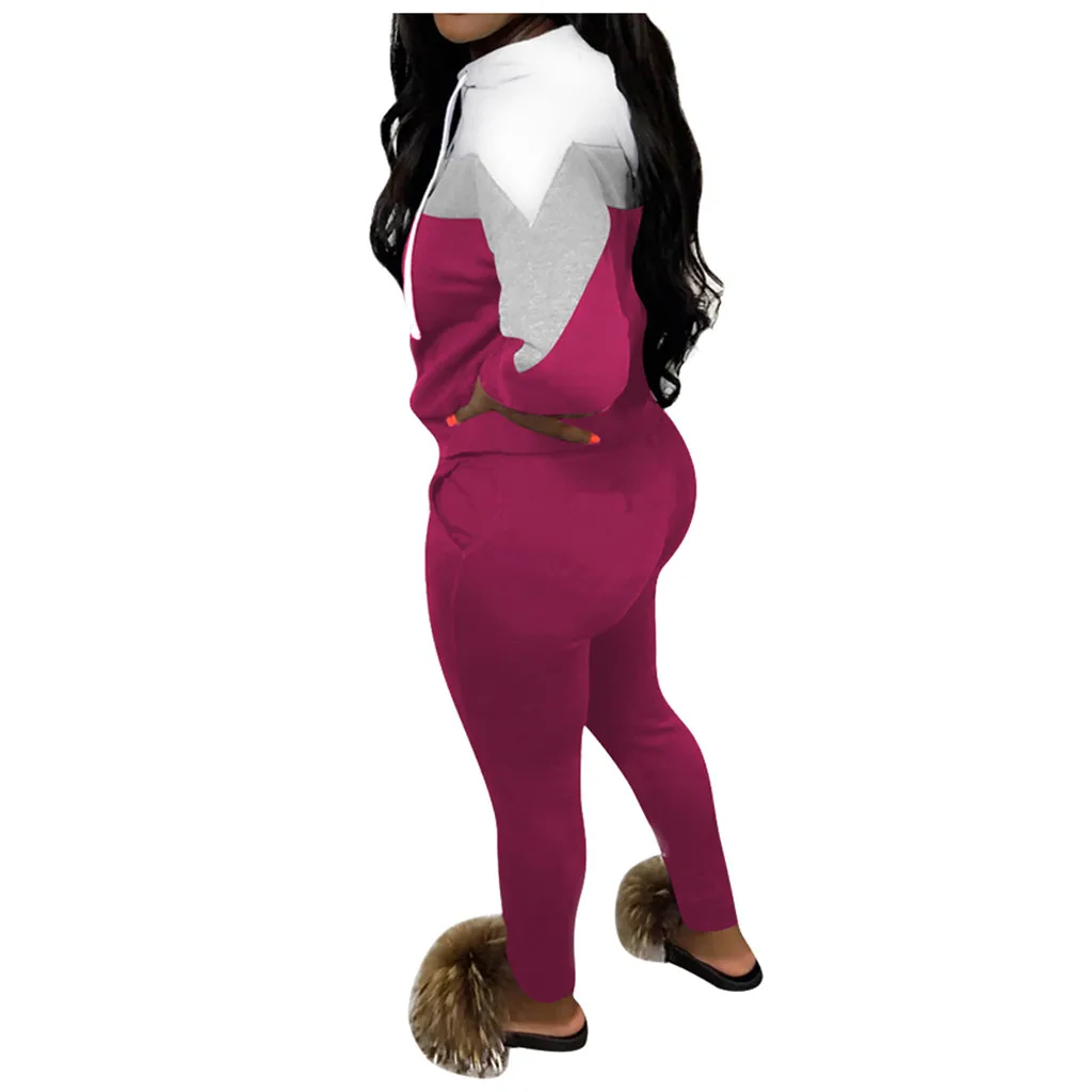 Новинка 2019 уличная одежда размера плюс комплект из двух предметов спортивный