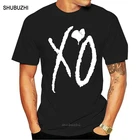 Футболка Cutee The Weeknd XO, Мужская футболка с буквенным принтом сердца, футболка в стиле хип-хоп для мальчиков, футболка с коротким рукавом, топ, футболка, одежда