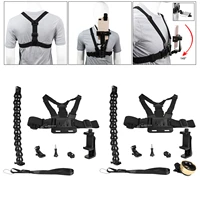 universal chest mount harness for walking smartphone for travel on foot fully adjustable chest strap includes j hook