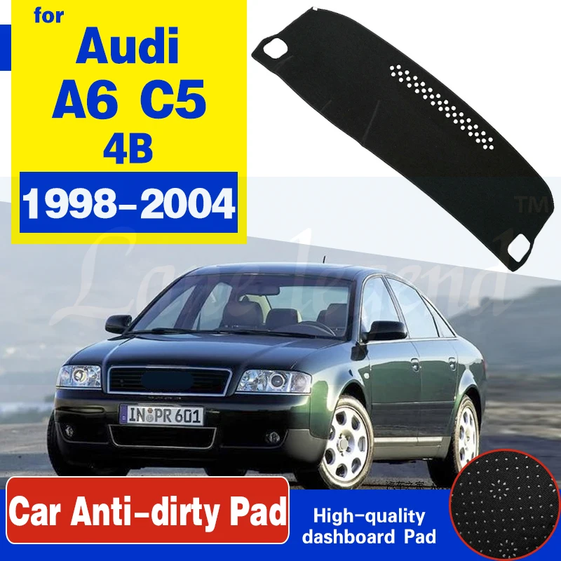 

Для Audi A6 C5 4B 1998 ~ 2004 Противоскользящий коврик для приборной панели коврик солнцезащитный коврик аксессуары для автомобиля S-line 2003 2002 2001 2000