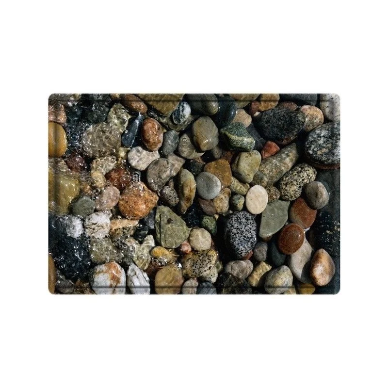 Новейший серый нескользящий коврик для прихожей кухни ванной комнаты из мягкой