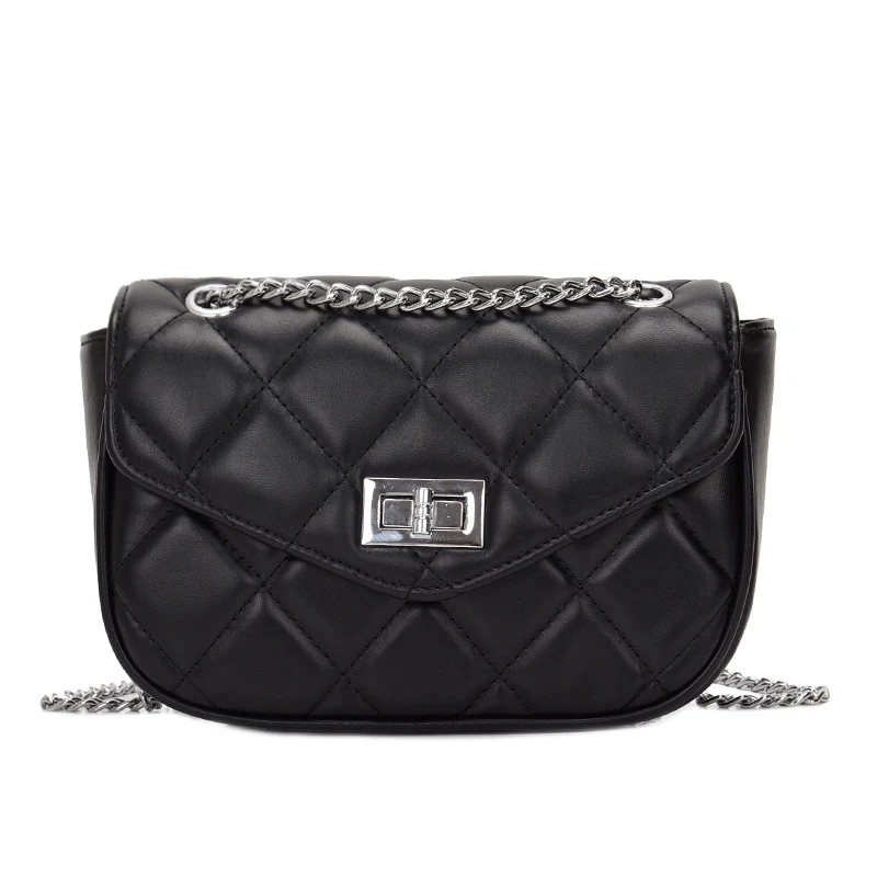 

Lattice small Square Crossbody bag 2020 Fashion New High quality PU Leather Women Designer Handbag Chain Shoulder Messenger Bag