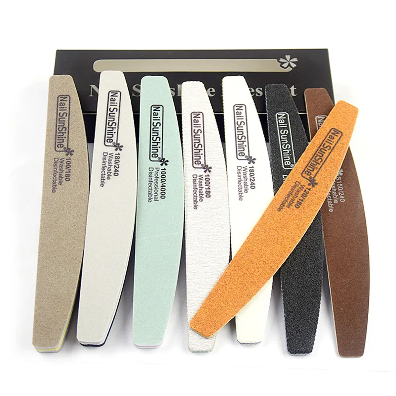 8 шт./набор пилок для ногтей Подарочная коробка двухсторонний буфер Маникюр