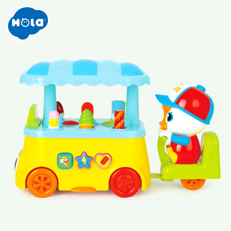HOLA детские игрушки конфеты Icecream автомобиль со светом и музыкой для девочки
