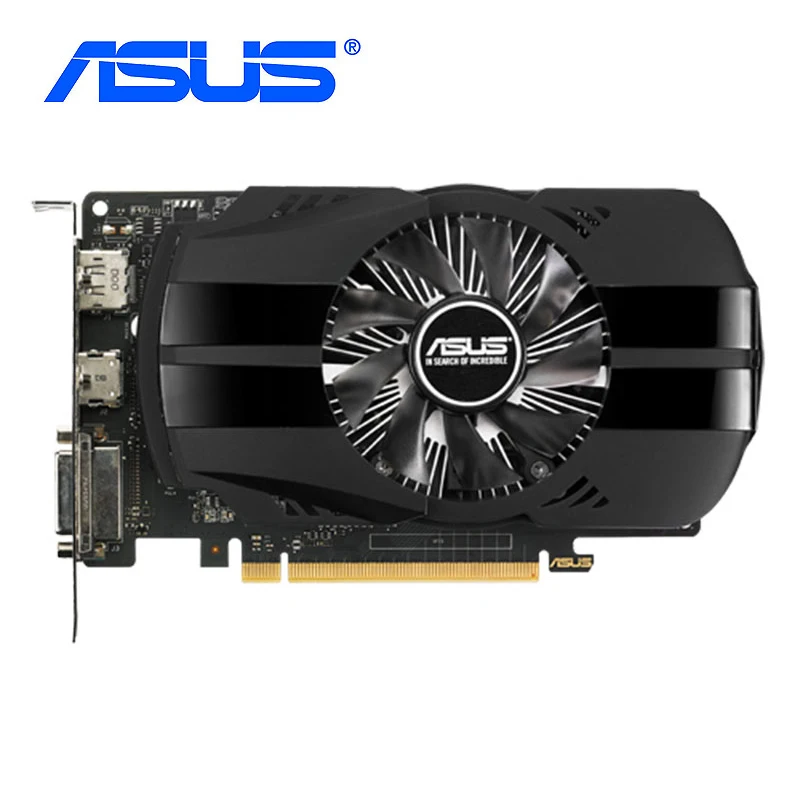 Видеокарта ASUS PH GTX 1050Ti 4G 128Bit GDDR5 4 Гб для Geforce 7008 МГц DP PC Map GTX1050Ti 1050 Ti б/у|Видеокарты| |