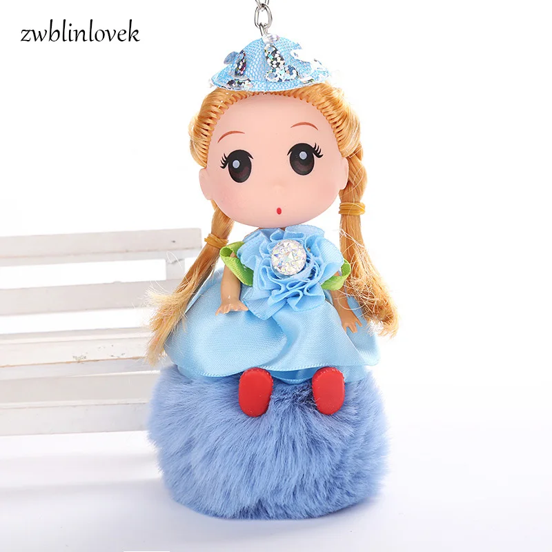 Милая плюшевая кукла Kawaii помпон мех кролика сумка подвеска брелок подвесные и