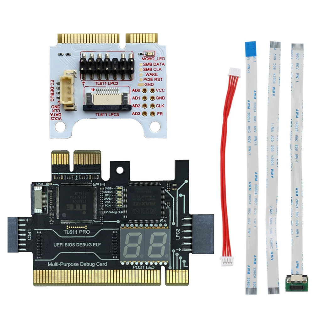 Многофункциональный TL611 TL631 Pro Универсальный ноутбук и ПК PCI PCI-E Mini LPC материнская