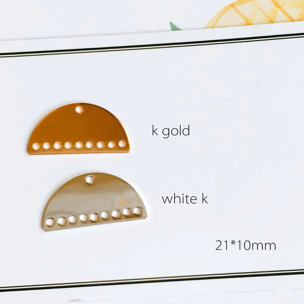 6 шт. простые подвески капли из белого золота|Ювелирная фурнитура и компоненты| |