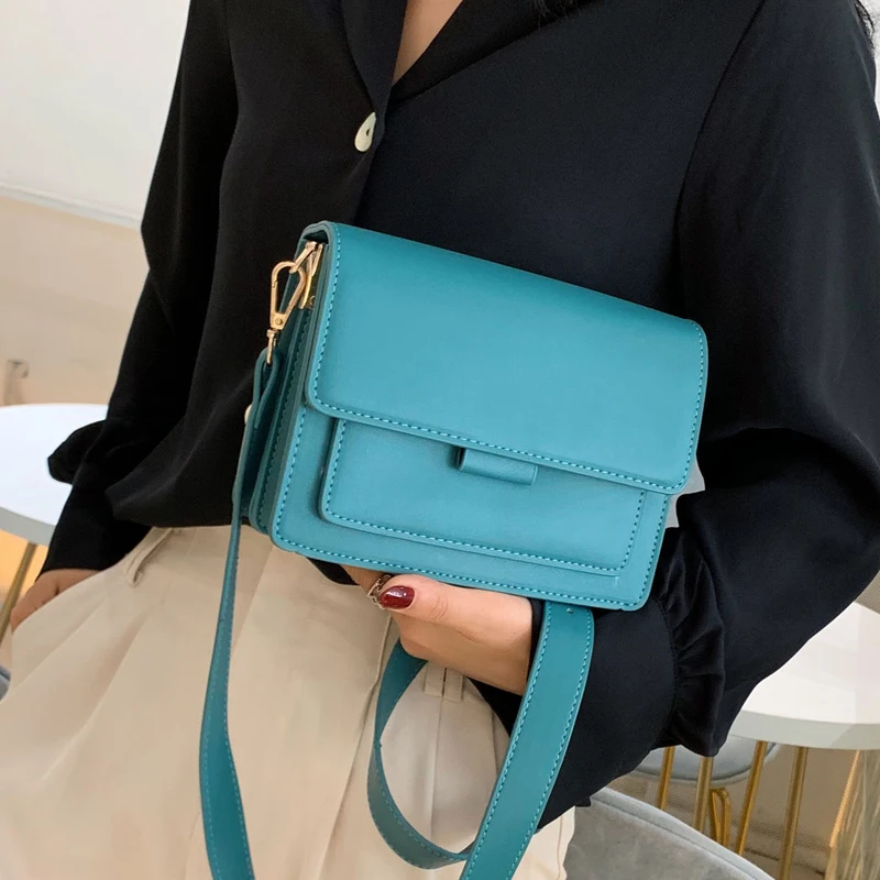 

LUCDO Fashion Woman Shoulder Bag Small Square Bag Leather Messenger Bag Lady Crossbody Bag luxury handbags women bags designer
