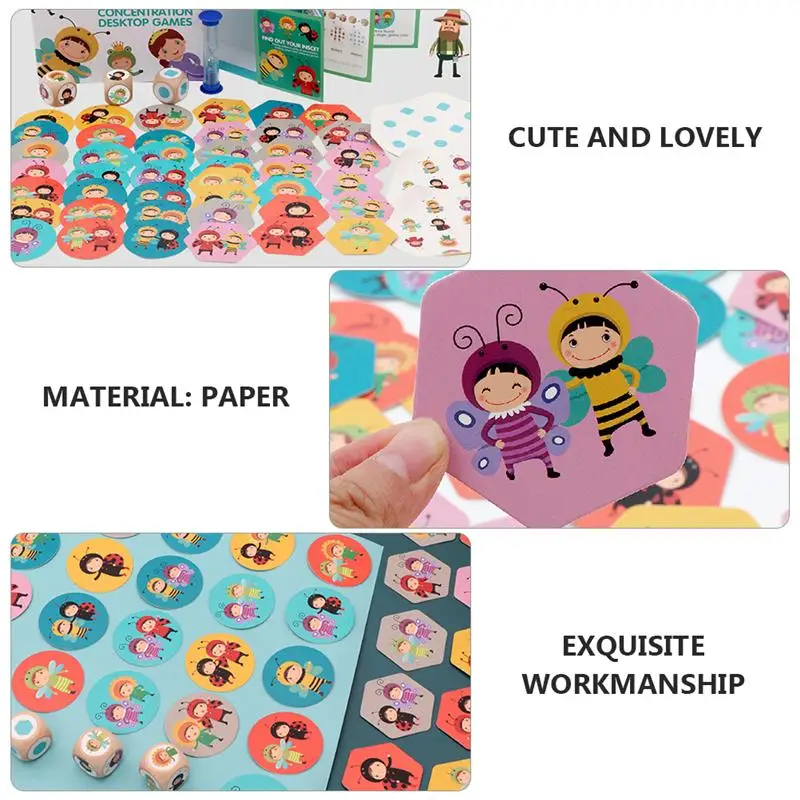 

1 set of Funny Matching Cards Children Enlightenment Matching Toys Cognitive Toy
