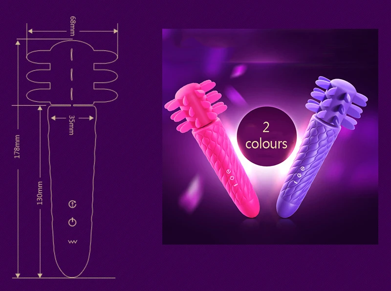 10 Скорость полости рта мини вибратор волшебная палочка массажер стимулятор