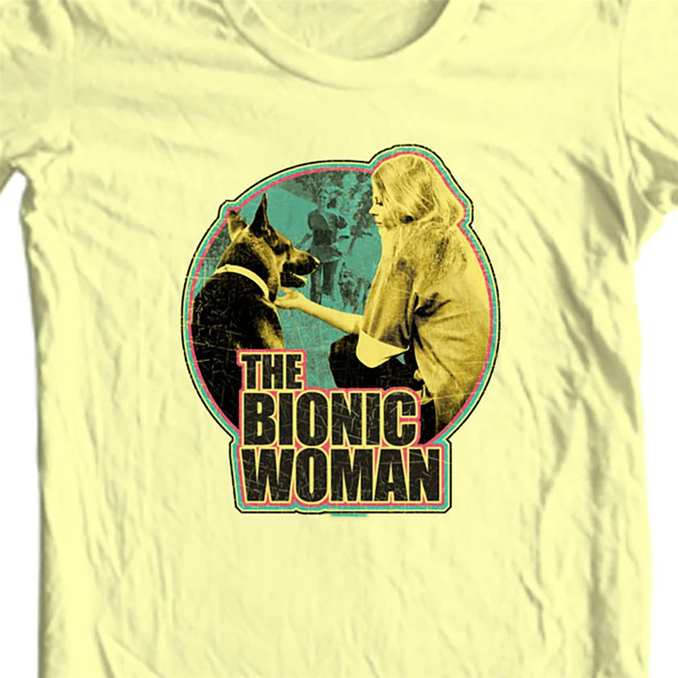 Bionic Woman футболка Ретро 70 s 80s TV graphic 6 миллионов долларов Мужская NBC313 для молодежи