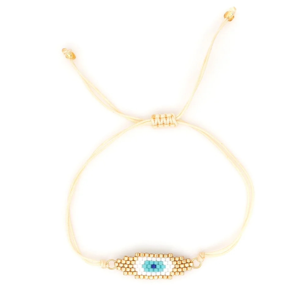 Go2boho MIYUKI сглаза браслет Турецкий Дурной глаз бусины браслет для женщин Pulseras Mujer мексиканские ювелирные изделия ручной работы Прямая поставка