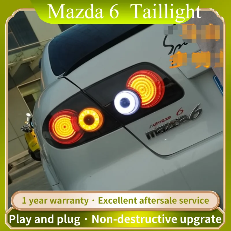 

For Mazda 6 Atenza 2004 2005 2006 2007 2008 2009 2010 2011 Taillights LED Rear Lamp Back Parking light Reverse Lights