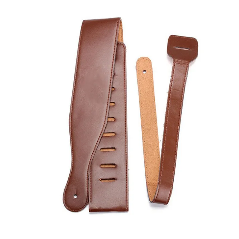 

Vintage Leather Guitar Strap Bass Shoulder Belt for Electric Acoustic Guitar Ukulele Adjustable Stringed Instruments Belt