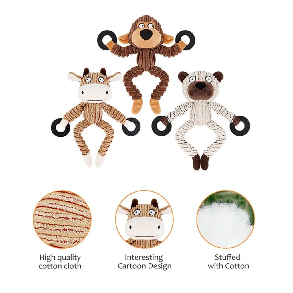 Собака скрипучий игрушки Прочный 5 комплект игрушек набор для щенка маленькой