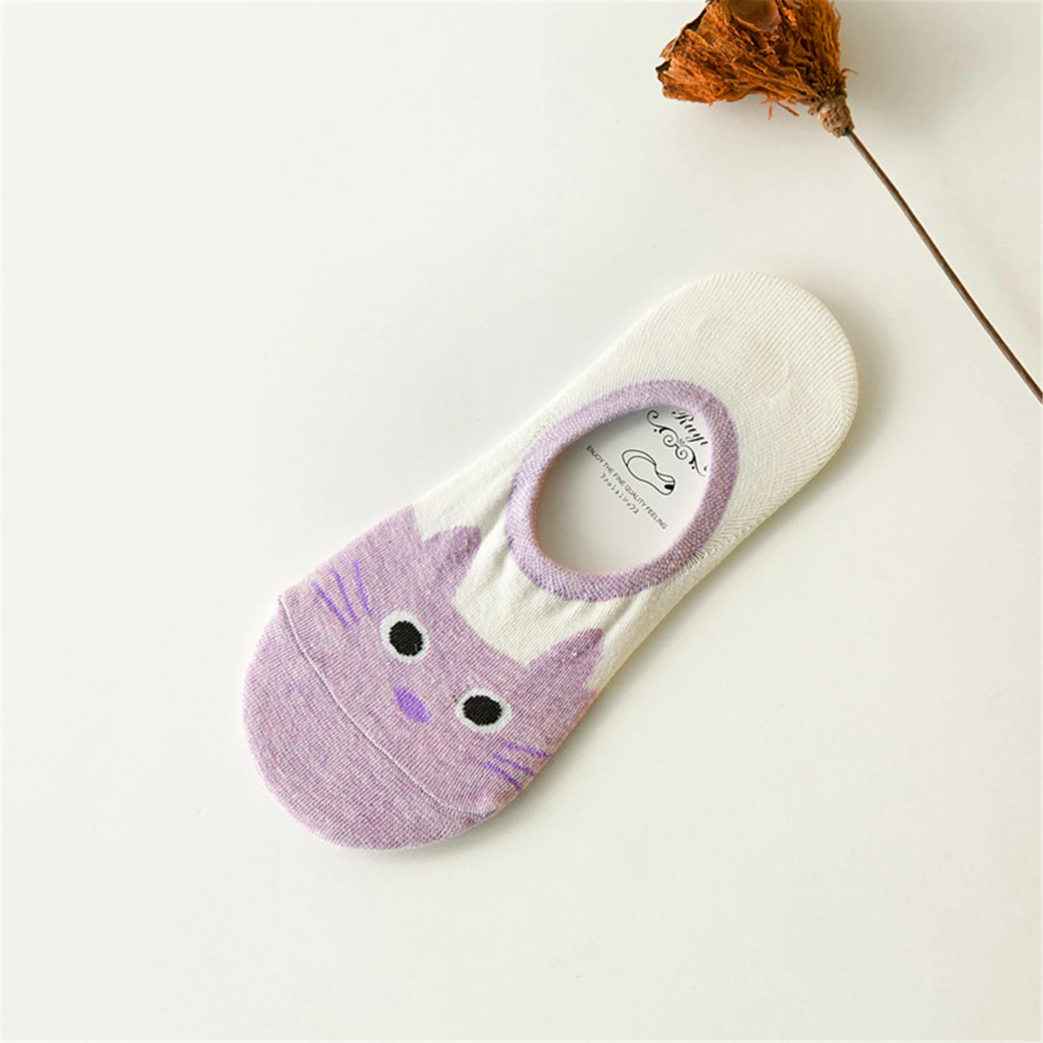 

The new summer female invisible socks cotton cartoon socks shallow mouth totoro ship socks 504