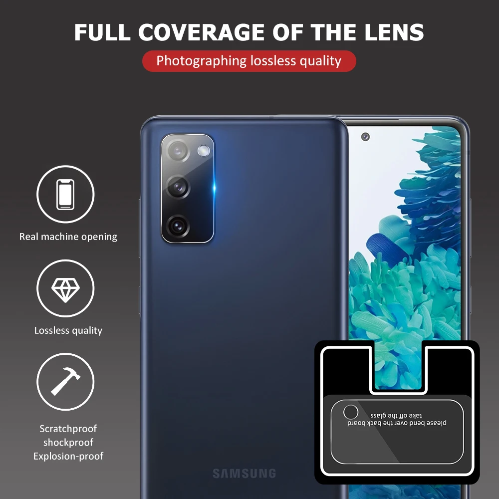 

2PCS For Samsung Galaxy S20 Fan Edition Lens Protective Film Camera Glass For Samsung Galaxy S20 FE 5G Note 20 Ultra S20 Ultra