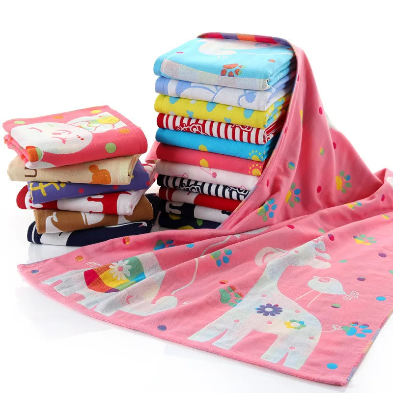 Хлопковый с принтом животного прямоугольное детское банное полотенце летнее