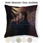 Наволочка-подушка из хлопка и льна