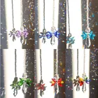 Хрустальные призмы ангела, подвесные радужные приспособления для освещения, аксессуары для окон, шторы, подвесные лампы для дома, сада, автомобиля