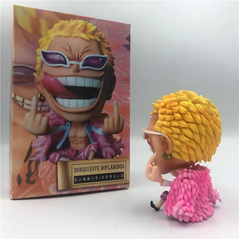 Донкиксот Doflamingo Q сидящий презерват Ver. ПВХ Фигурки Luffy Fighter коллекционные модели 11