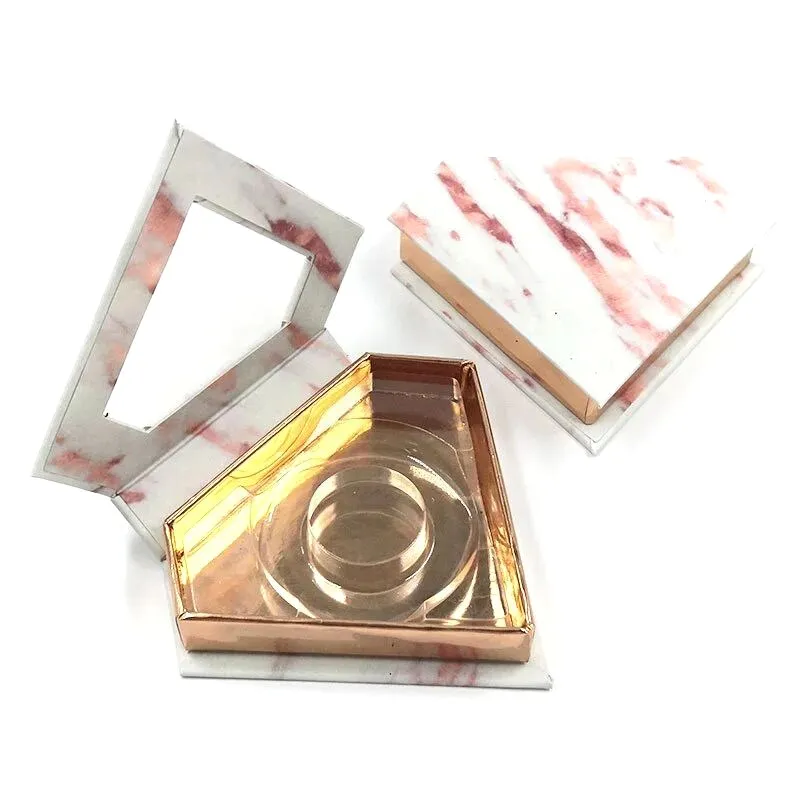 

Wholeslae Eyelashes Package High Quanlity Empty Diamond Lashes Box with Tray Wholesale Bulk Lash Cases Packaging custom logo