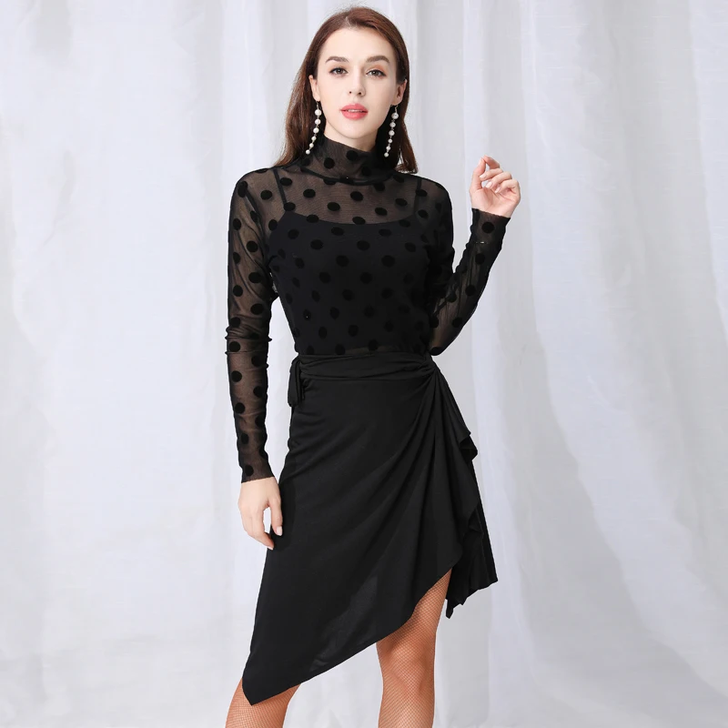 Женская юбка для латиноамериканских танцев ковбойская и тренировок одежда танго