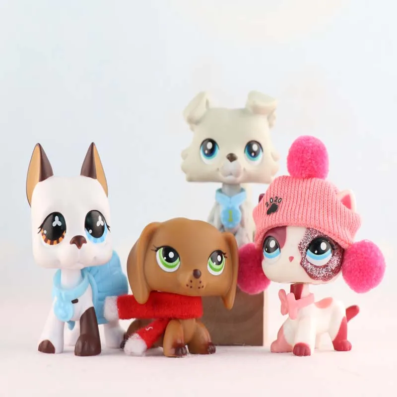 4 шт. игрушки колли такса собака великолепная быстрая кошка и чистая Пег редкие