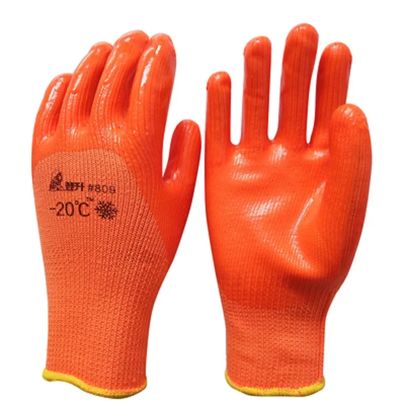 10 пар-20 низкотемпературные перчатки латексное погружение ПВХ покрытие защита