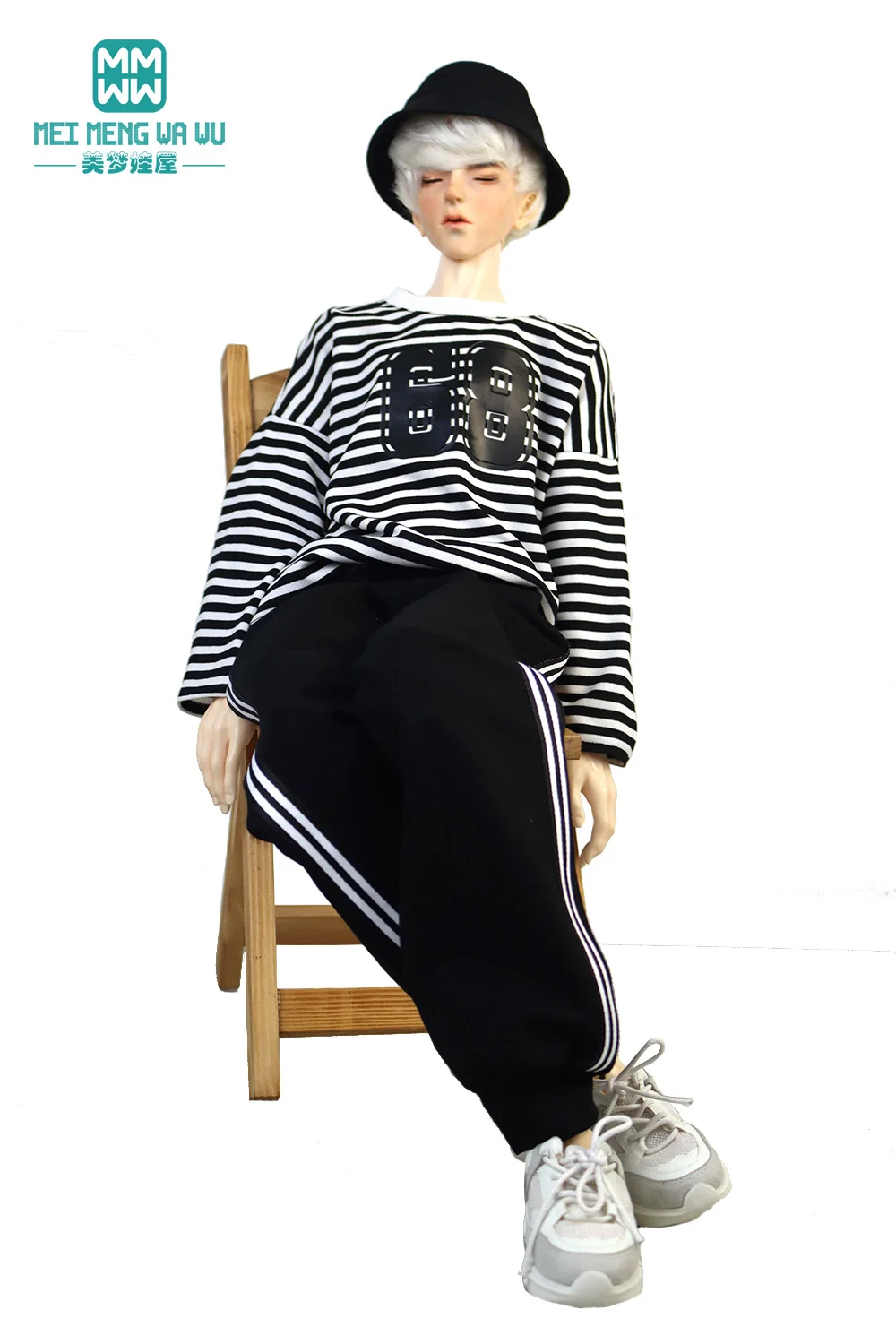 

Clothes for doll fit 68--75cm BJD SD17 POPO68 Uncle 1/3 spherical joint doll fashion T-shirt sweatpants