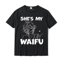shes my waifu funny anime matching couple boyfriend gift t shirt top t shirts tops tees funny cotton custom simple style men